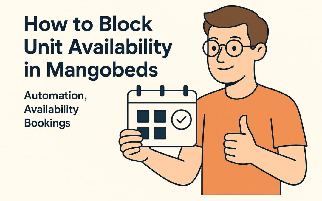 How to Block Unit Availability in Mangobeds