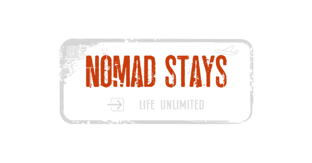 Nomad Stays logo, booking platform for digital nomads and remote workers