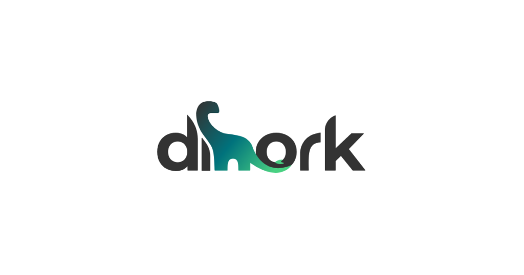 Dinork logo, mobile app for digital nomads to find colivings and coworking spaces