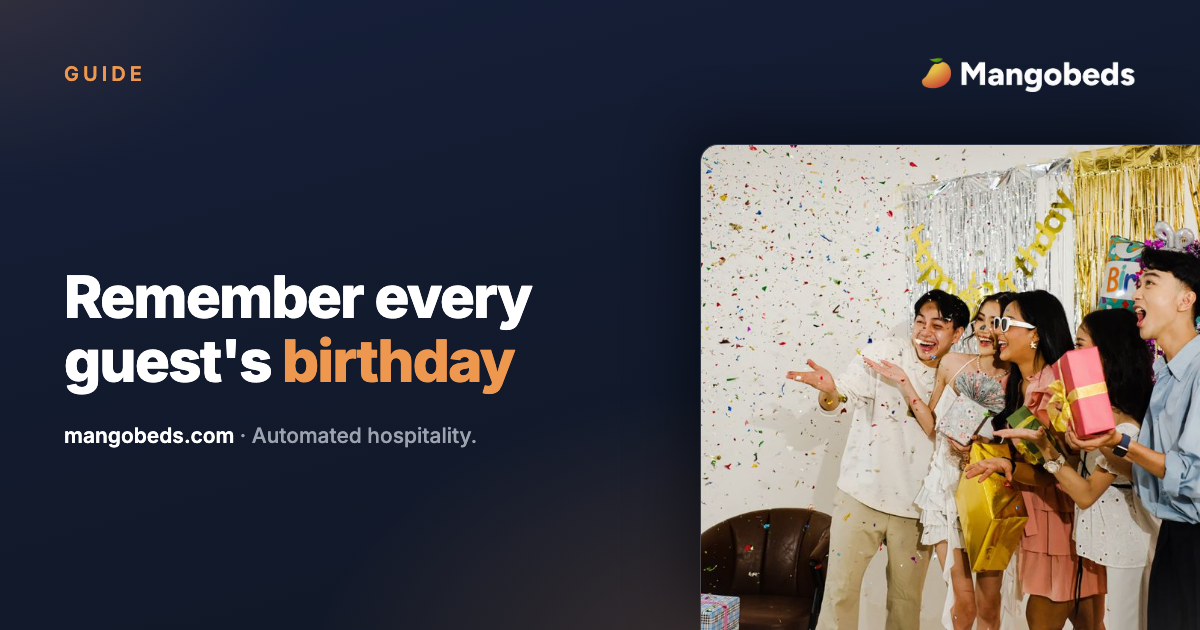 How to Send Automated Birthday Emails to Guests in Mangobeds