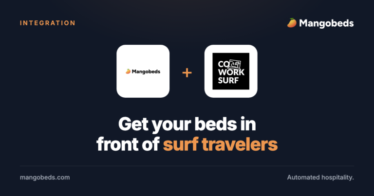 Connect Coworksurf with Mangobeds to Get More Surf Bookings