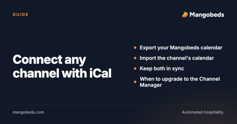 Connect to External Booking Channels (OTAs) Using iCal