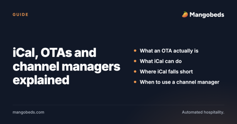 Understanding iCal vs. OTAs and Channel Managers in Mangobeds