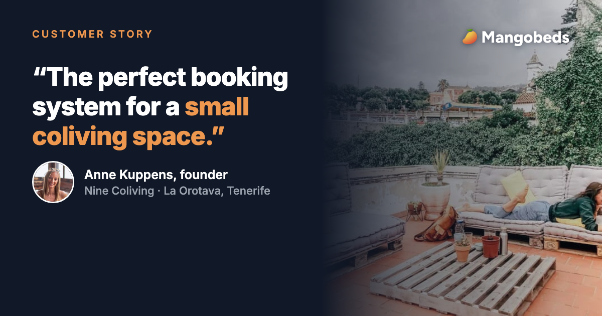 Small coliving, full calendar, strong community: how Nine Coliving runs with Mangobeds