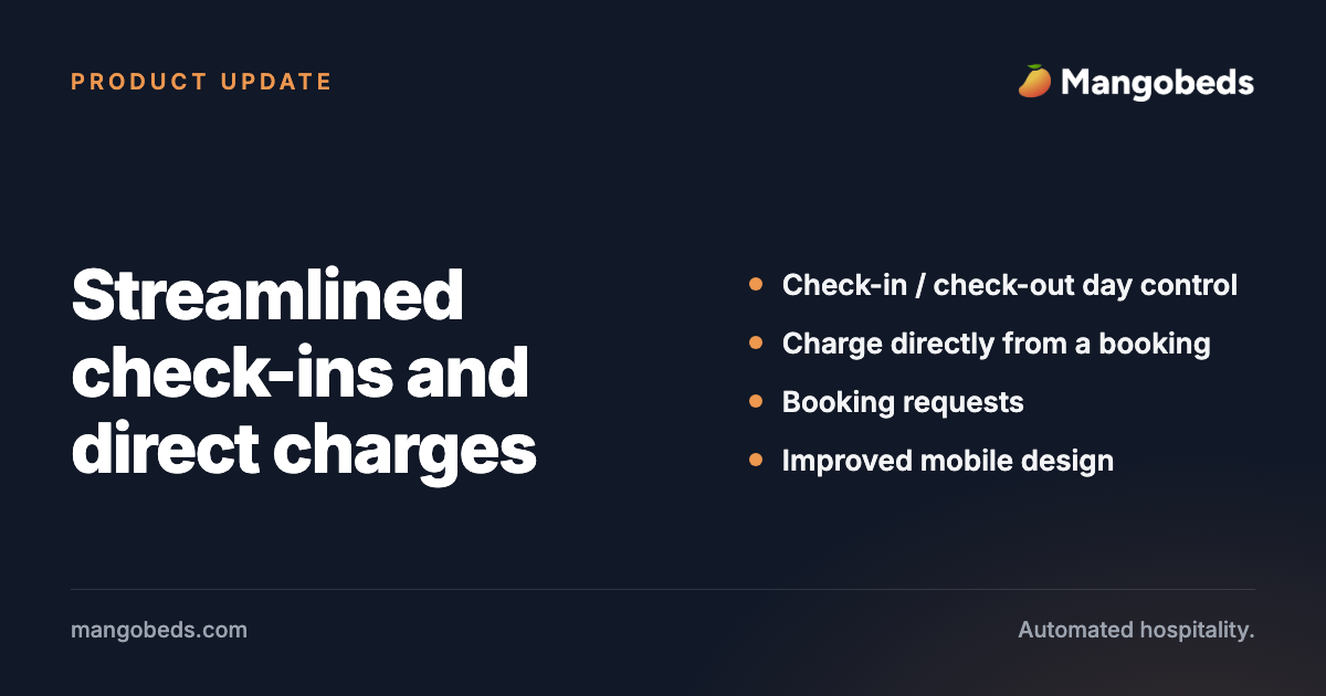 Streamlined Check-ins, Direct Charges, and Enhanced Customization