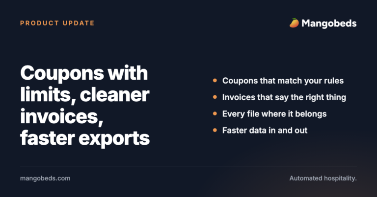 Coupons with Limits, Cleaner Invoices, and Faster Exports