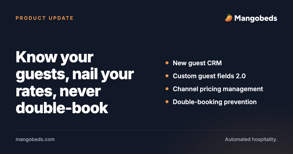 Know Your Guests, Nail Your Rates, Never Double-Book Again
