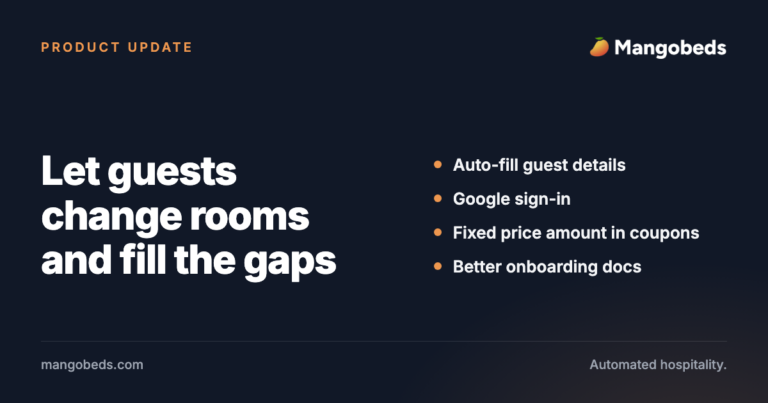 Let guests change their room and fill the gaps to increase revenue