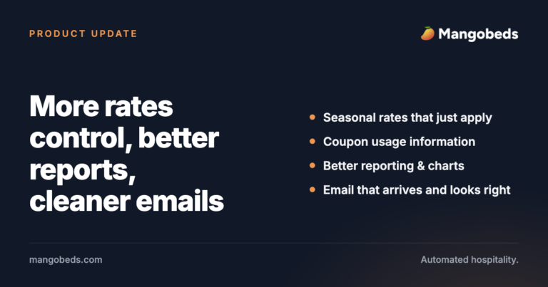 More Rates Control, Better Reports and Cleaner Emails