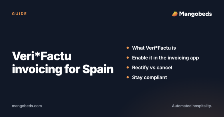Using Verifactu with Mangobeds
