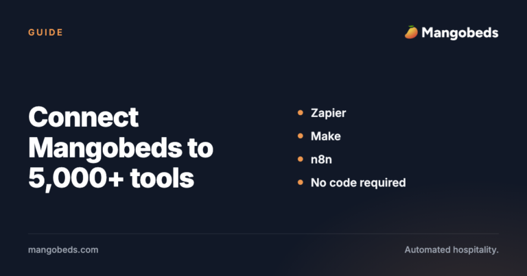 Connect Mangobeds to Zapier, Make, n8n and More