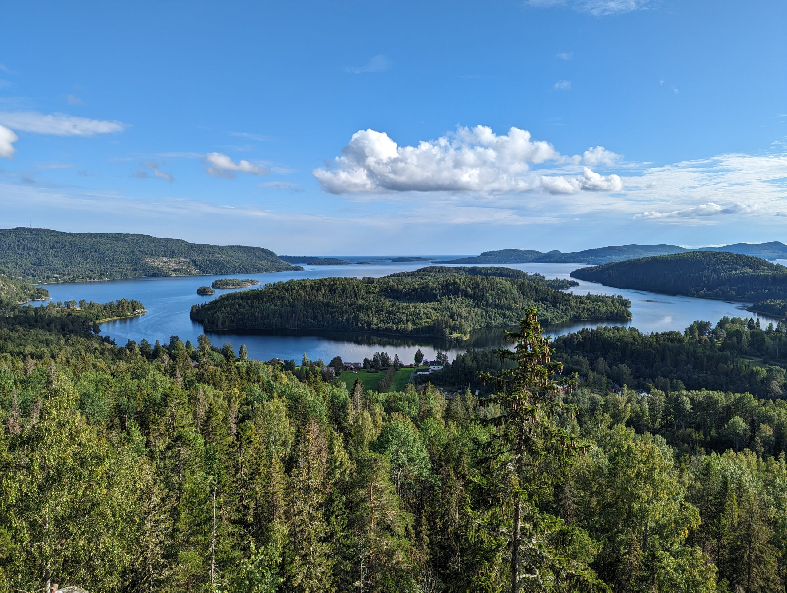 View over the High Coast archipelago near Northliving, a coliving in Sweden