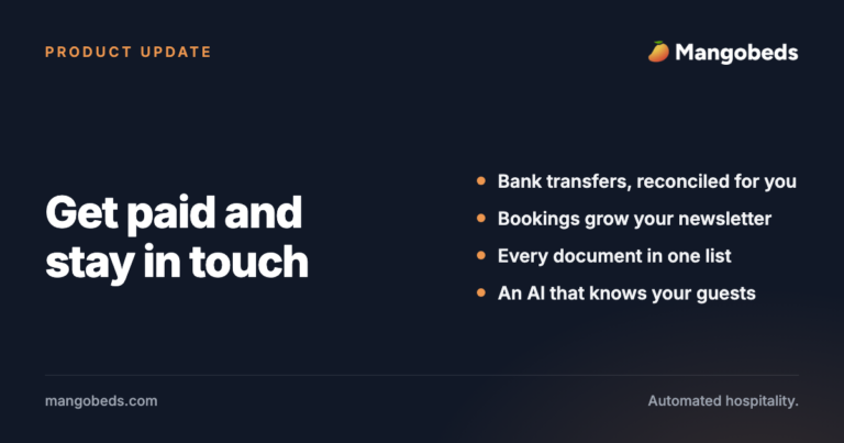 Bank Transfer Payments, Guest Email Marketing, and Every Document in One List